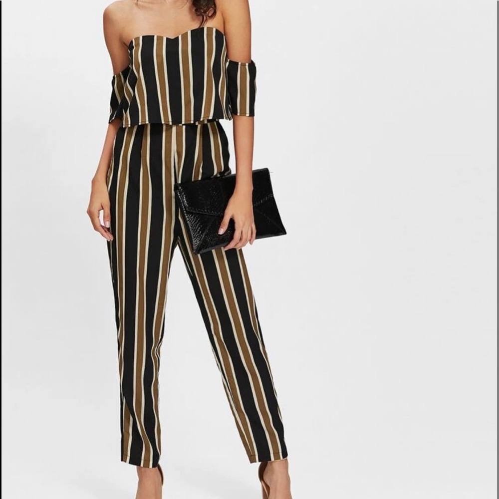 Striped jumpsuit